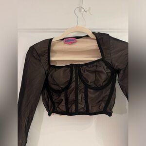 Corset style top